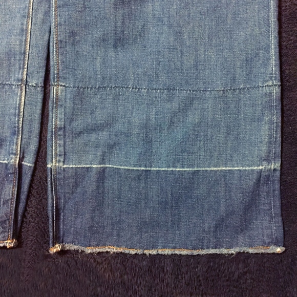 NWT • LOFT Cotton Linen Wide Leg Stonewash Jeans - Picture 4 of 7